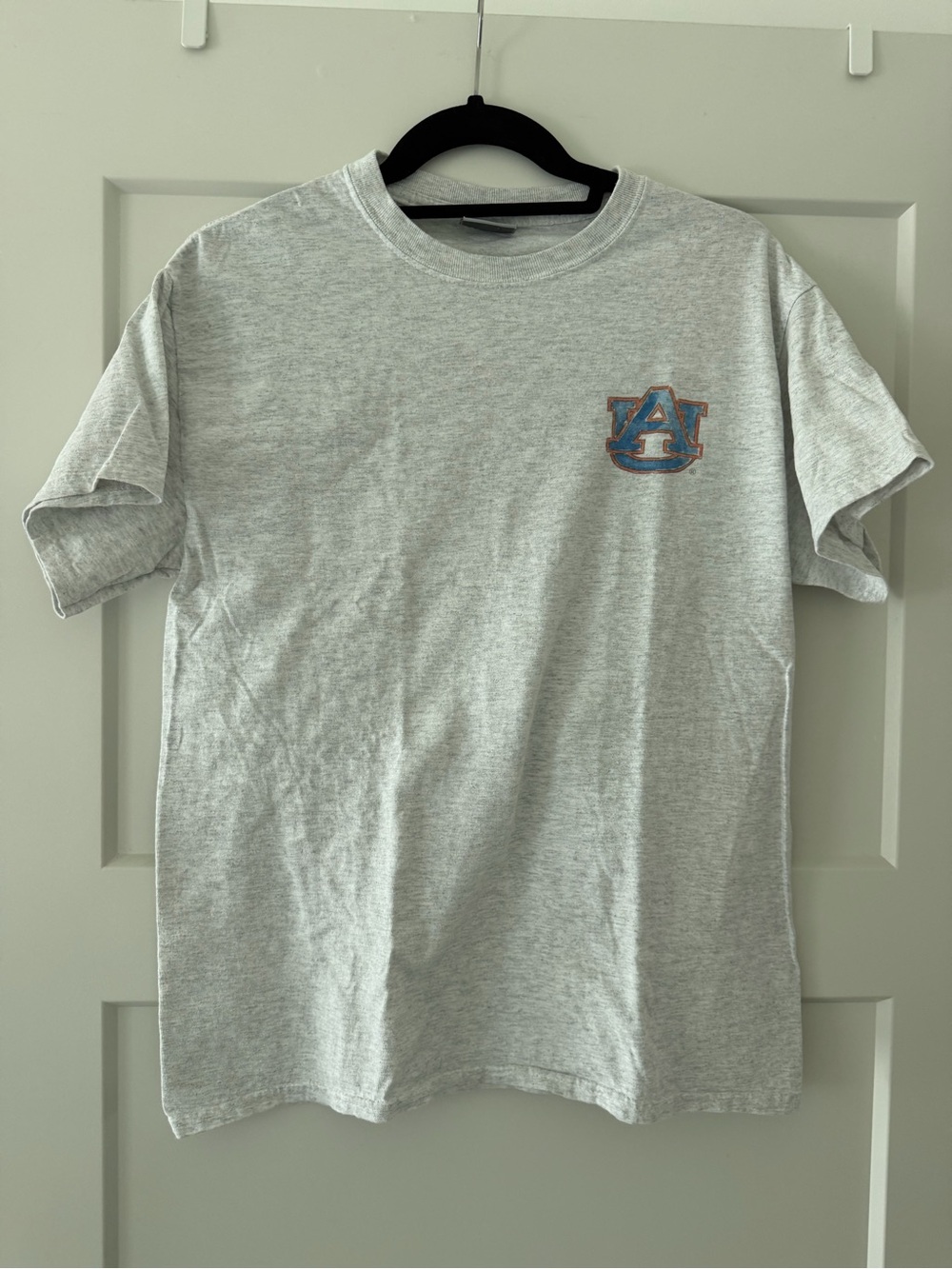 MV Sport Gray Short-Sleeve T-Shirt with Auburn Chest Logo